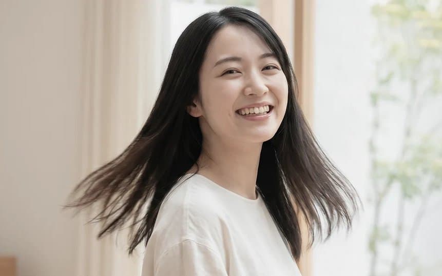 何本試しても変わらなかった髪が、動き始める。の画像